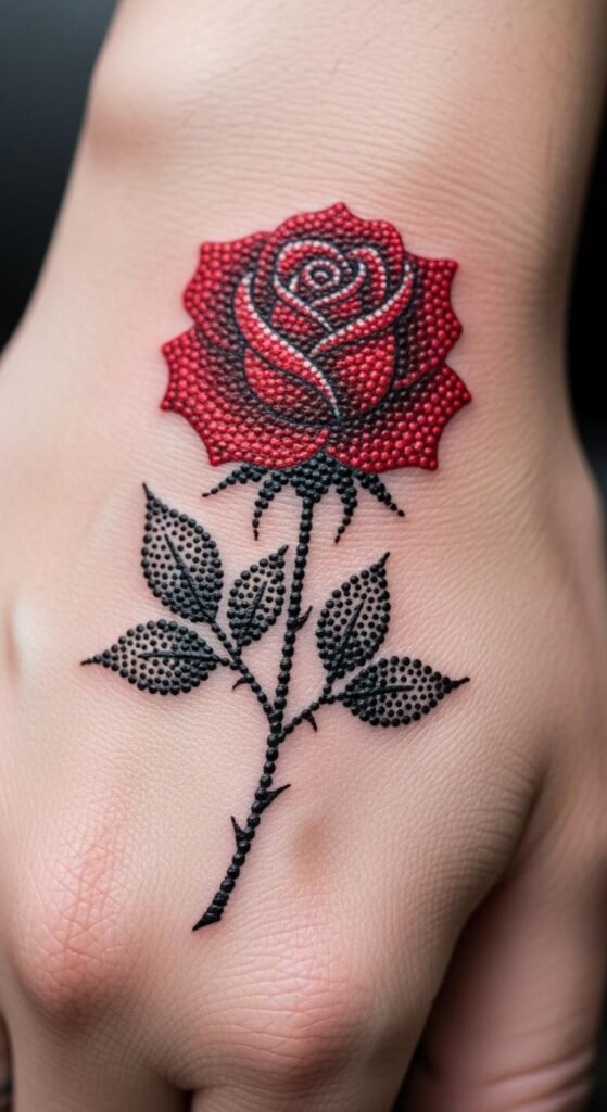 27 Stunning Red Rose Tattoo Ideas to Elevate Your Style – inkinminutes.com